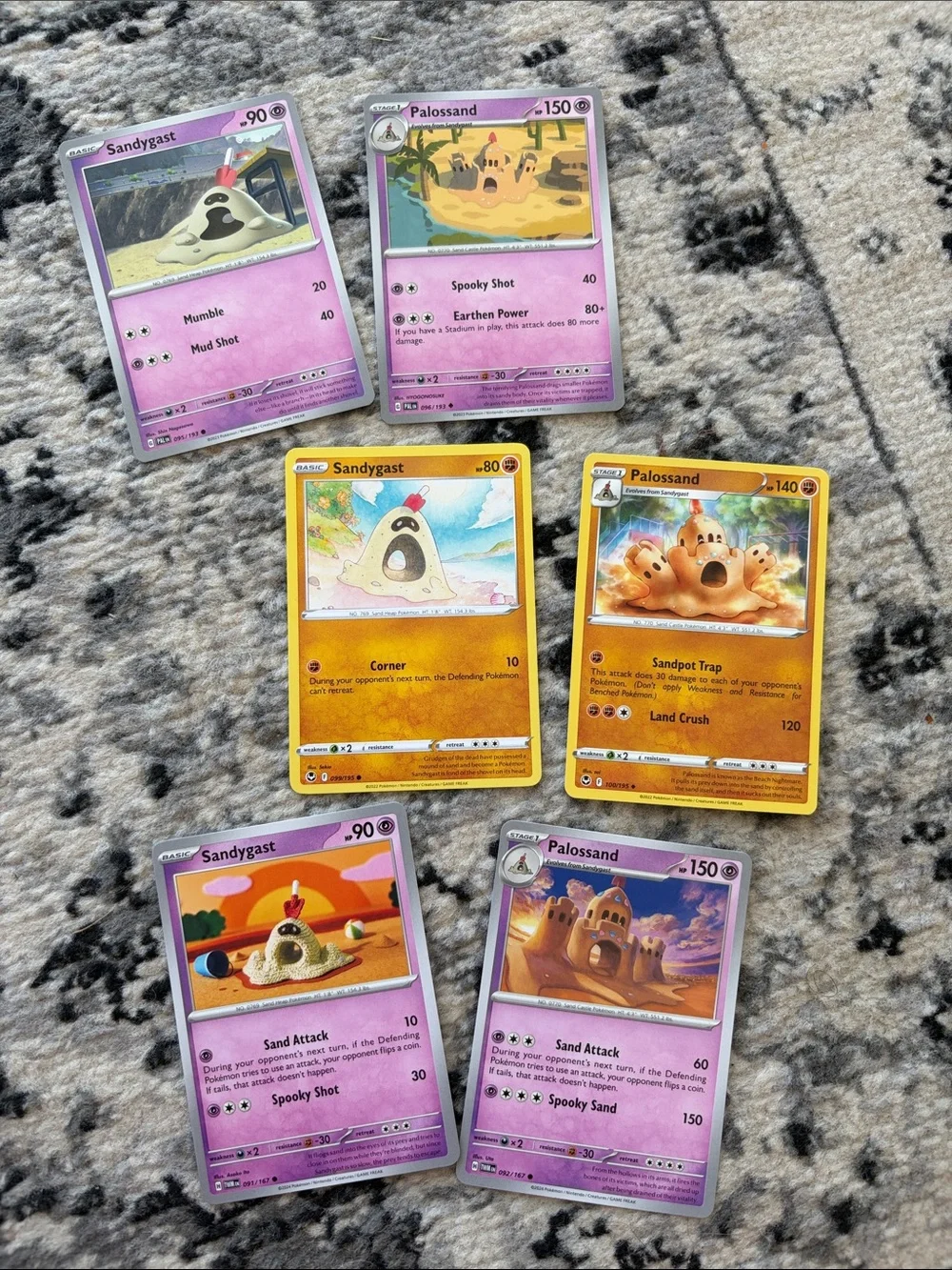 Sandygast & Palossand Evolution Lot | Paldea Evolved + Silver Tempest ✨5/$25✨